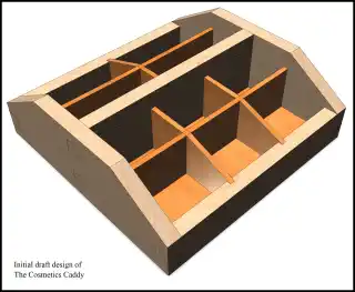 image showing initial design of the compartment arrangement