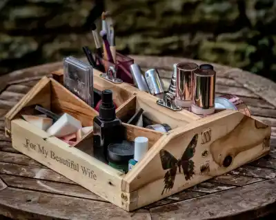 image illustrating Cosmetics Caddy: Design and Construction Concerns