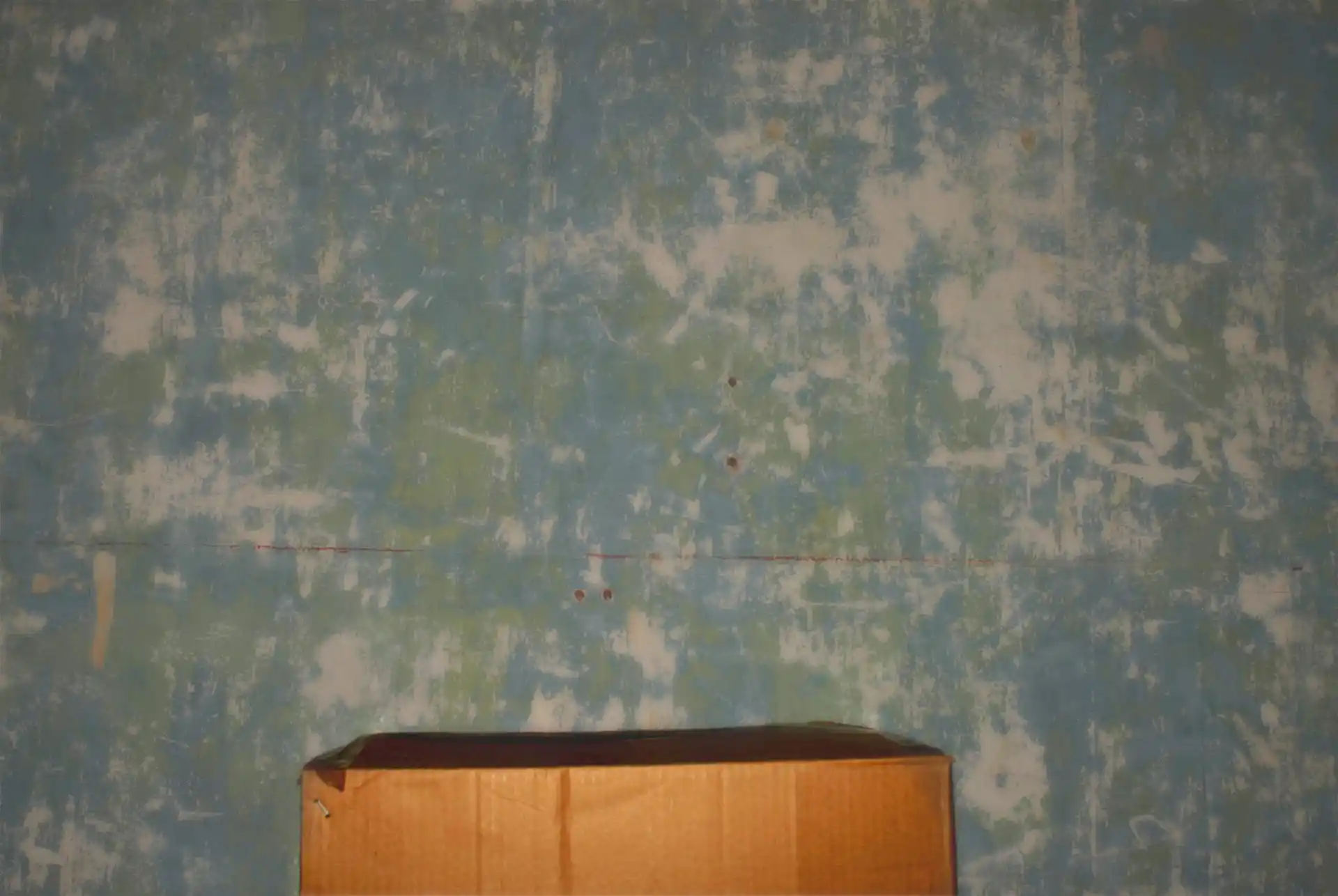 Blank wall and box